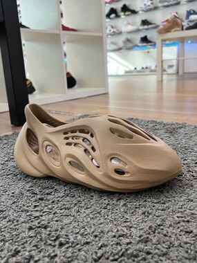 adidas gazelle silver green womens Yeezy Slide Ochre